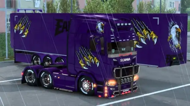 ETS2 - Scania Bright Purple Eagle Skin ETS2 - Scania Bright Purple Eagle Skin
