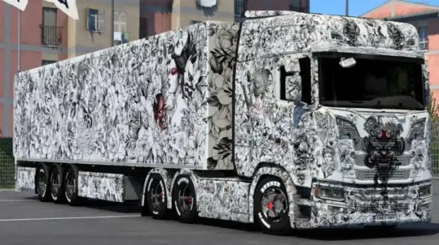 ETS2 - Scania Samurai Woman Skin ETS2 - Scania Samurai Woman Skin