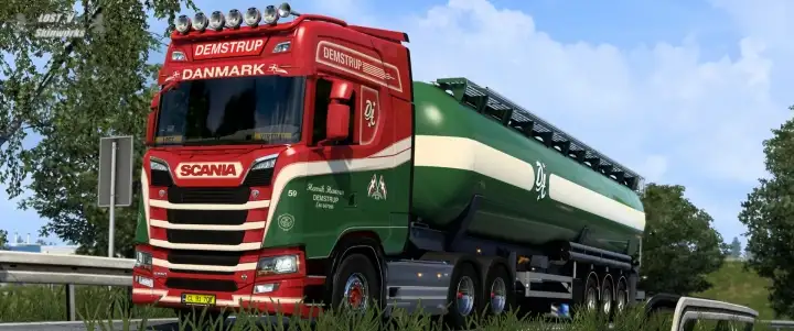 ETS2 - Demstrup Autotransport Scania S Combo V1.0.1 (1.40.x) ETS2 - Demstrup Autotransport Scania S Combo V1.0.1 (1.40.x)
