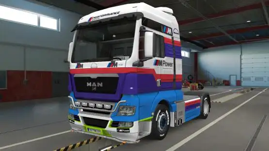 ETS2 - Man Tgx Euro 6 Skin + Man TGX BMW M Power Combo Skin V1 (1.38.x) ETS2 - Man Tgx Euro 6 Skin + Man TGX BMW M Power Combo Skin V1 (1.38.x)