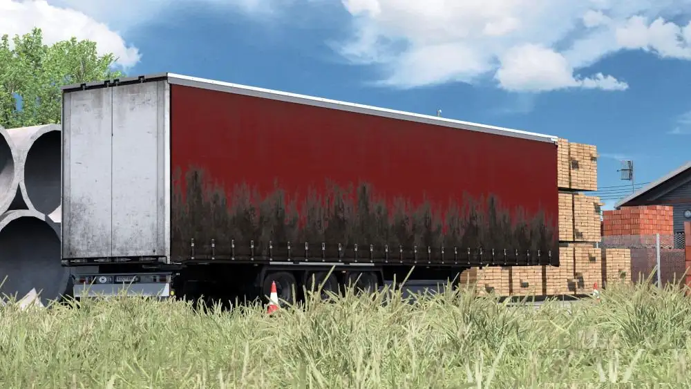 ETS2 - Paintable Dirty Skin for Krone Megaliner (1.36.x) ETS2 - Paintable Dirty Skin for Krone Megaliner (1.36.x)