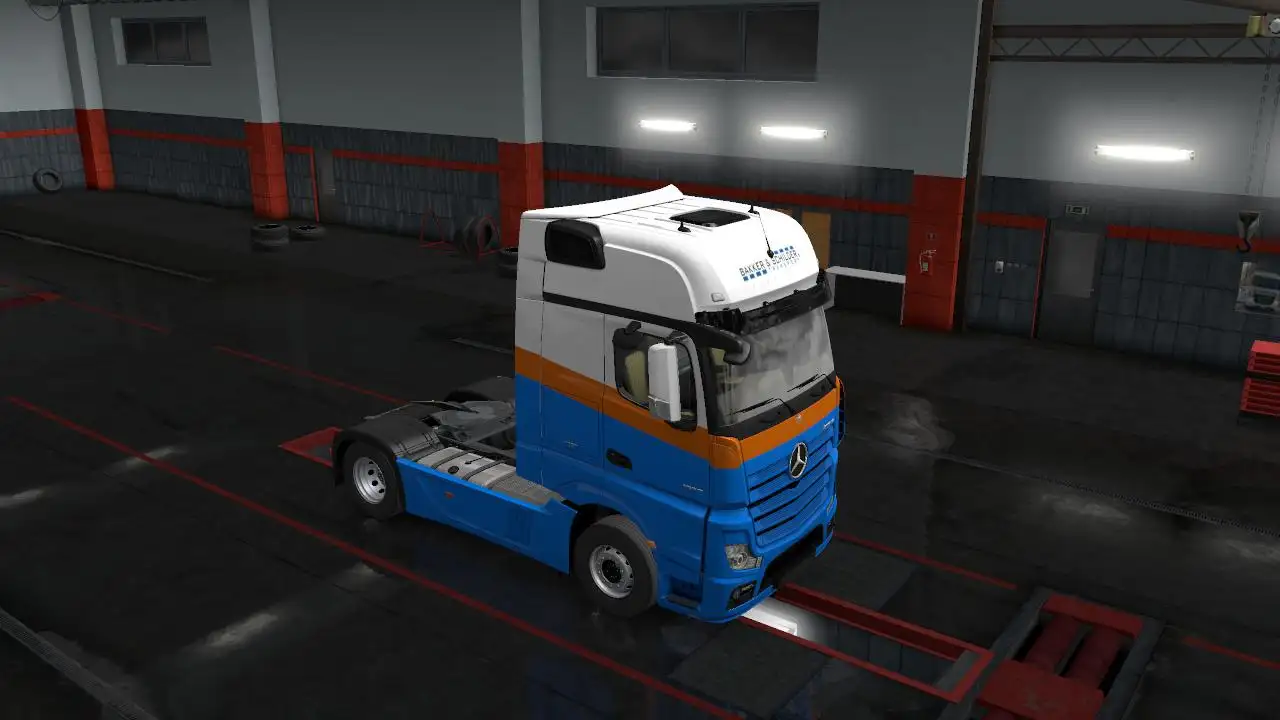 ETS2 - Mercedes New Actros Bakker & Schilder Skin (1.35.x) ETS2 - Mercedes New Actros Bakker & Schilder Skin (1.35.x)