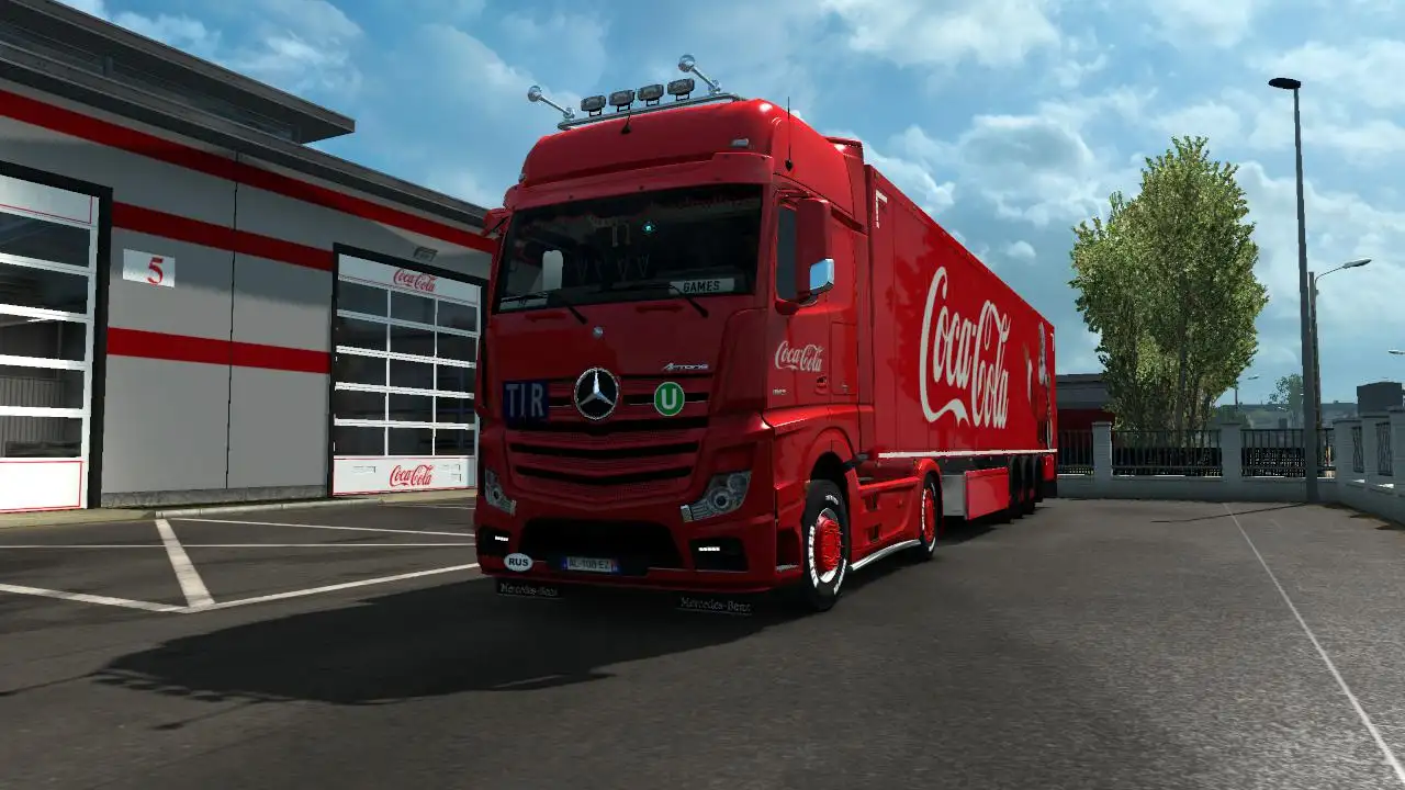 ETS2 - Mercedes New Actros Coca-Cola Skin (1.35.X) ETS2 - Mercedes New Actros Coca-Cola Skin (1.35.X)