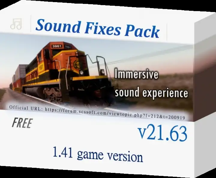 ETS2 - Sound Fixes Pack V21.63 (1.41.x) ETS2 - Sound Fixes Pack V21.63 (1.41.x)