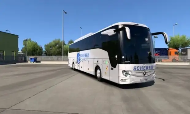 ETS2 - Scherer Reisen Skin for Mercedes-Benz Tourismo 16 Relax V1.0 ETS2 - Scherer Reisen Skin for Mercedes-Benz Tourismo 16 Relax V1.0