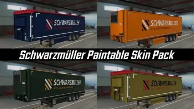 ETS2 - Schwarzmuller Paintable Skin Pack V1.0 (1.43.x) ETS2 - Schwarzmuller Paintable Skin Pack V1.0 (1.43.x)