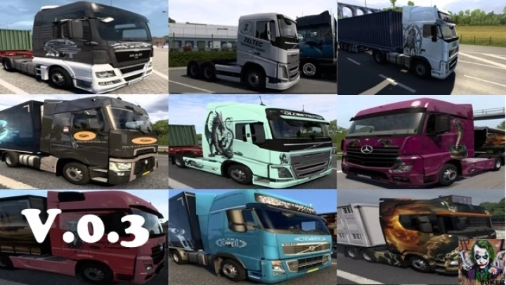 ETS2 - AI Truck Traffic Paint Job (by Joker) V0.3 (1.53.x)