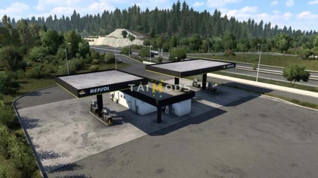 ETS2 - Real Spanish Companies, Gas Stations, Mupis V1.50.3.1 (1.50.x)