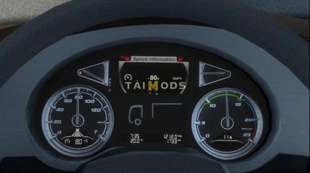 ETS2 - DAF XF 106 Improved Dashboard v1.0 (1.45.x)