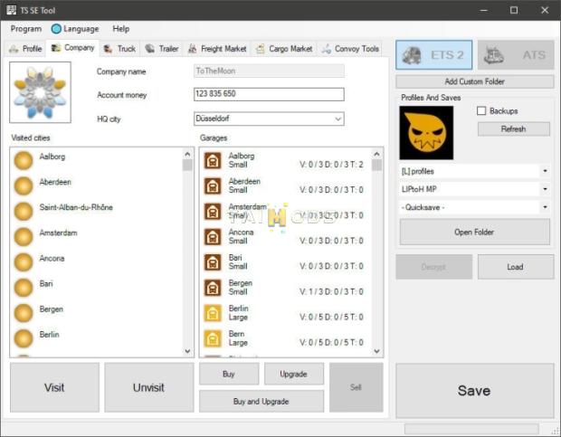 ETS2 - TS SaveEditor Tool V0.3.6.1 (1.44.x)