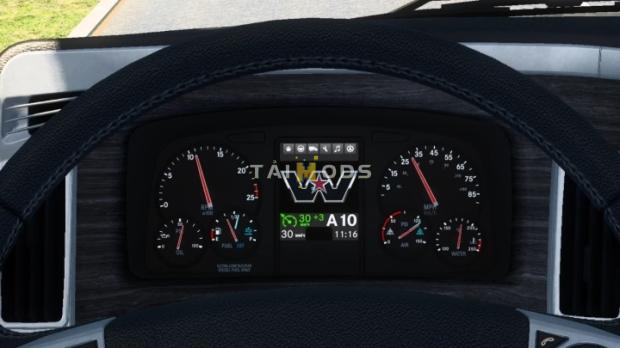 ETS2 - Westernstar 49X Improved Dashboard V1.0 (1.44.x) (1.35.x)