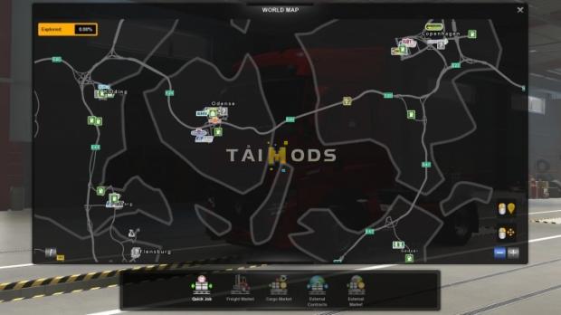 ETS2 - ProMods High Quality Map Background V1.3 (1.42.x)