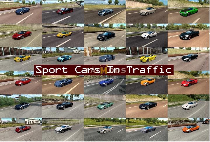 ETS2 - Sport Cars Traffic Pack V8.9 (1.41.x)
