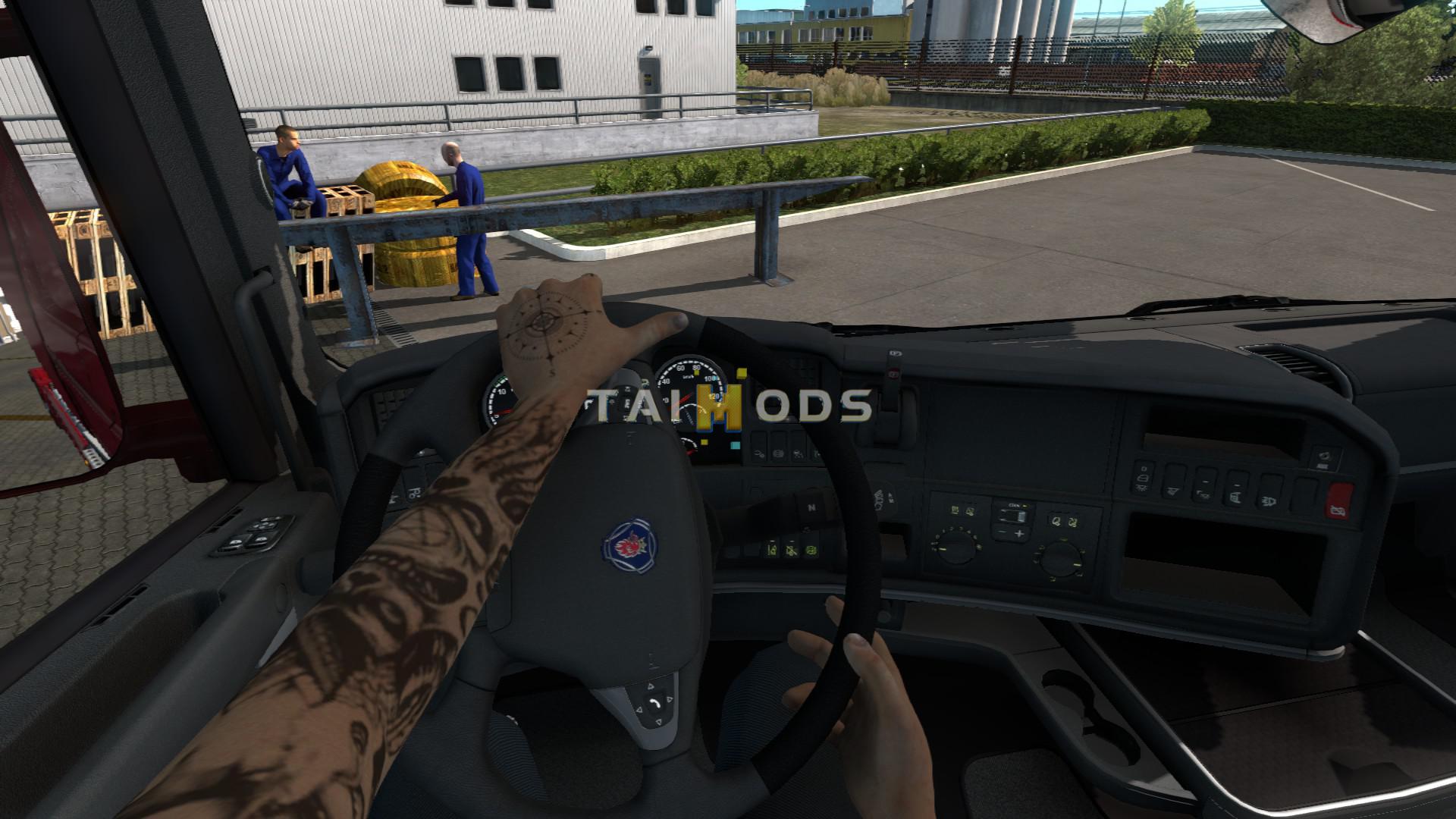 ETS2 - Animated Hands for Driver (1.39.x)