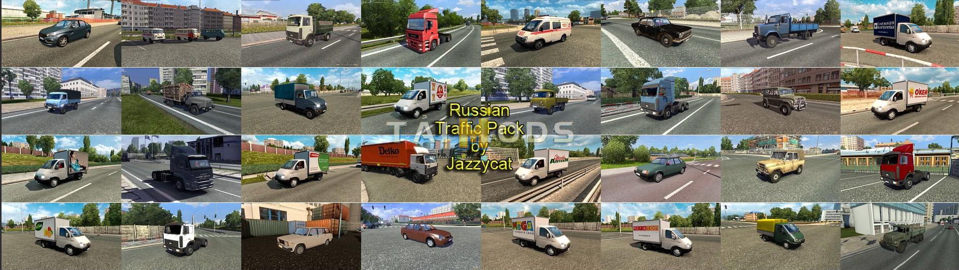 ETS2 - Russian Traffic Pack for Eastern Express V3.1.1 (1.39.x)
