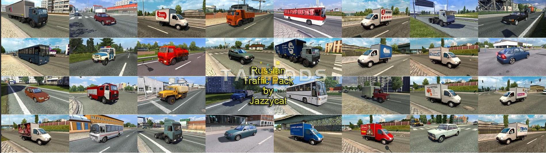 ETS2 - Russian Traffic Pack for Eastern Express V3.1.1 (1.39.x)