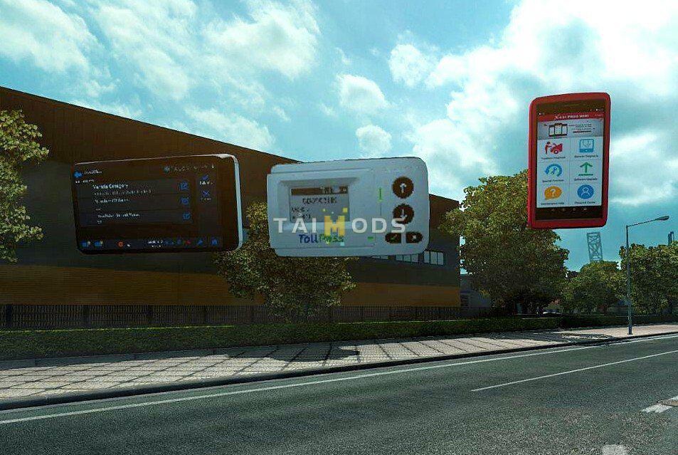 ETS2 - Toll Pass Device GPS Speedometer (1.39.x)