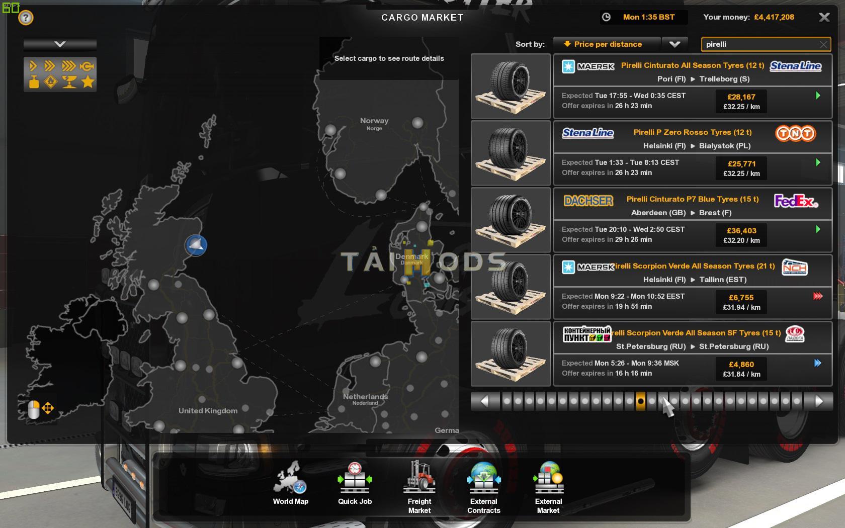 ETS2 - RR Tyres Pack V1.0 (1.38.x)