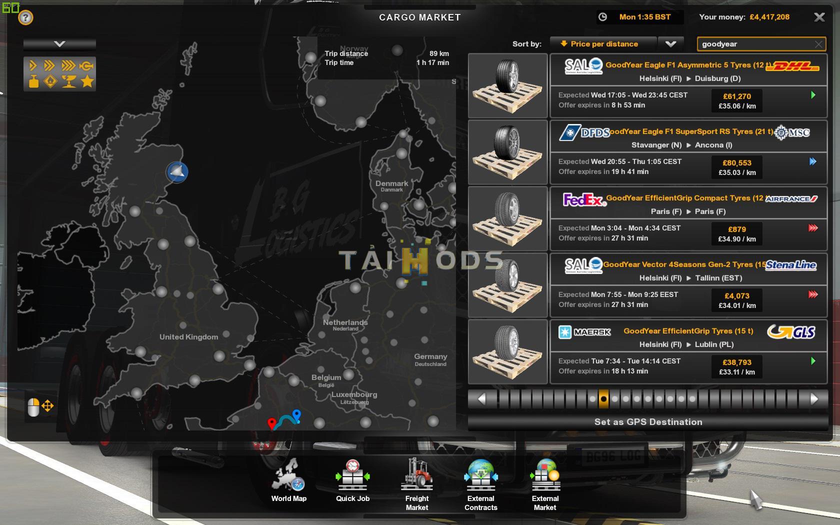 ETS2 - RR Tyres Pack V1.0 (1.38.x)