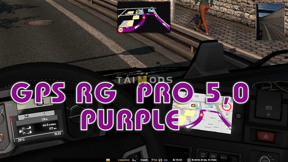 ETS2 - GPS RG Pro Purple V5 (1.38.x)