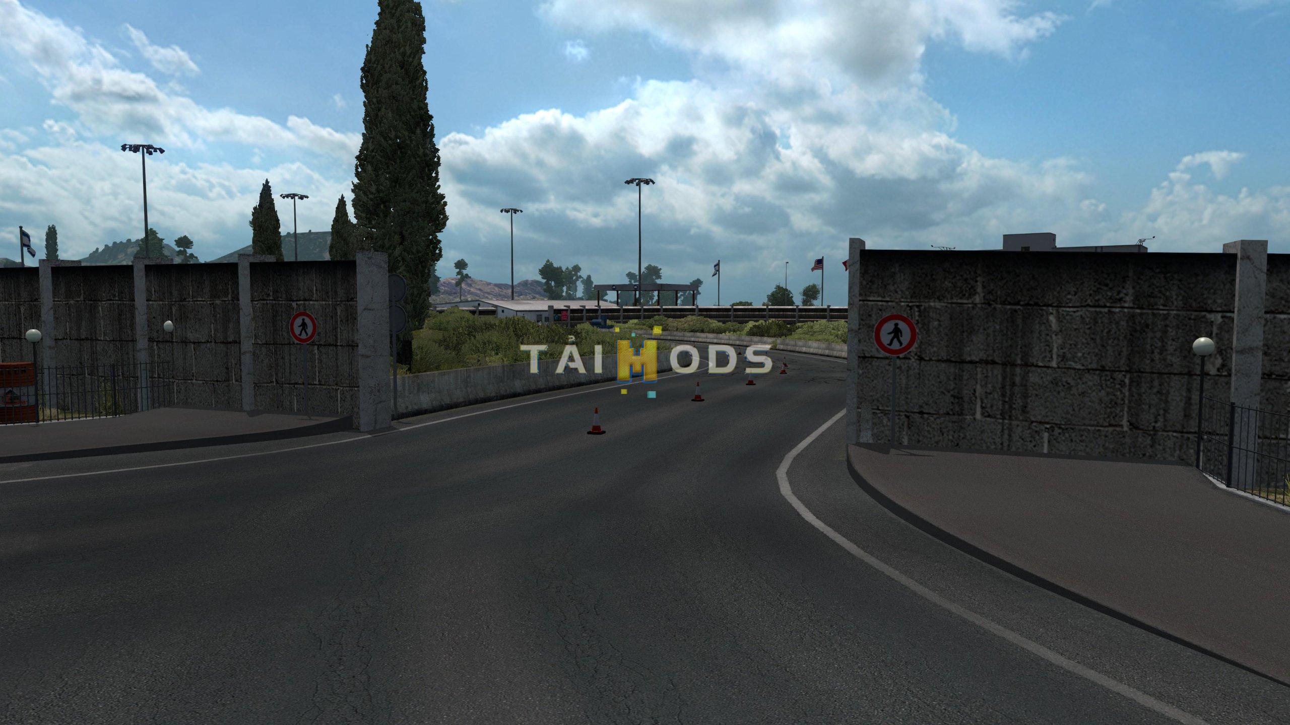 ETS2 - Promods V2.46 Addon: Israel - Lebanon Open Border V3.0 (1.37.x)
