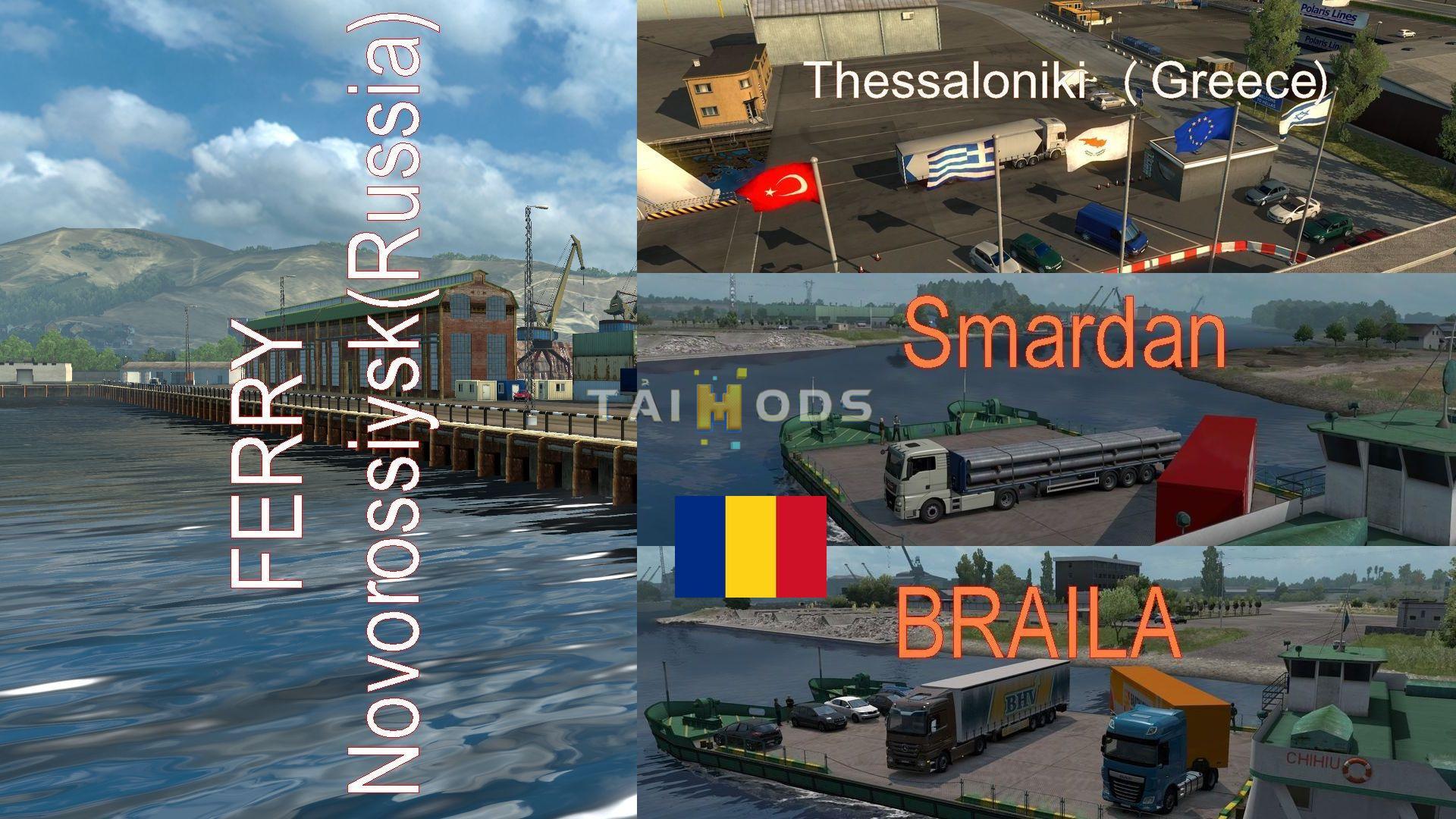 ETS2 - Ferry Connection: Promods V2.45 and Southern Region V7.9 (1.36.x)