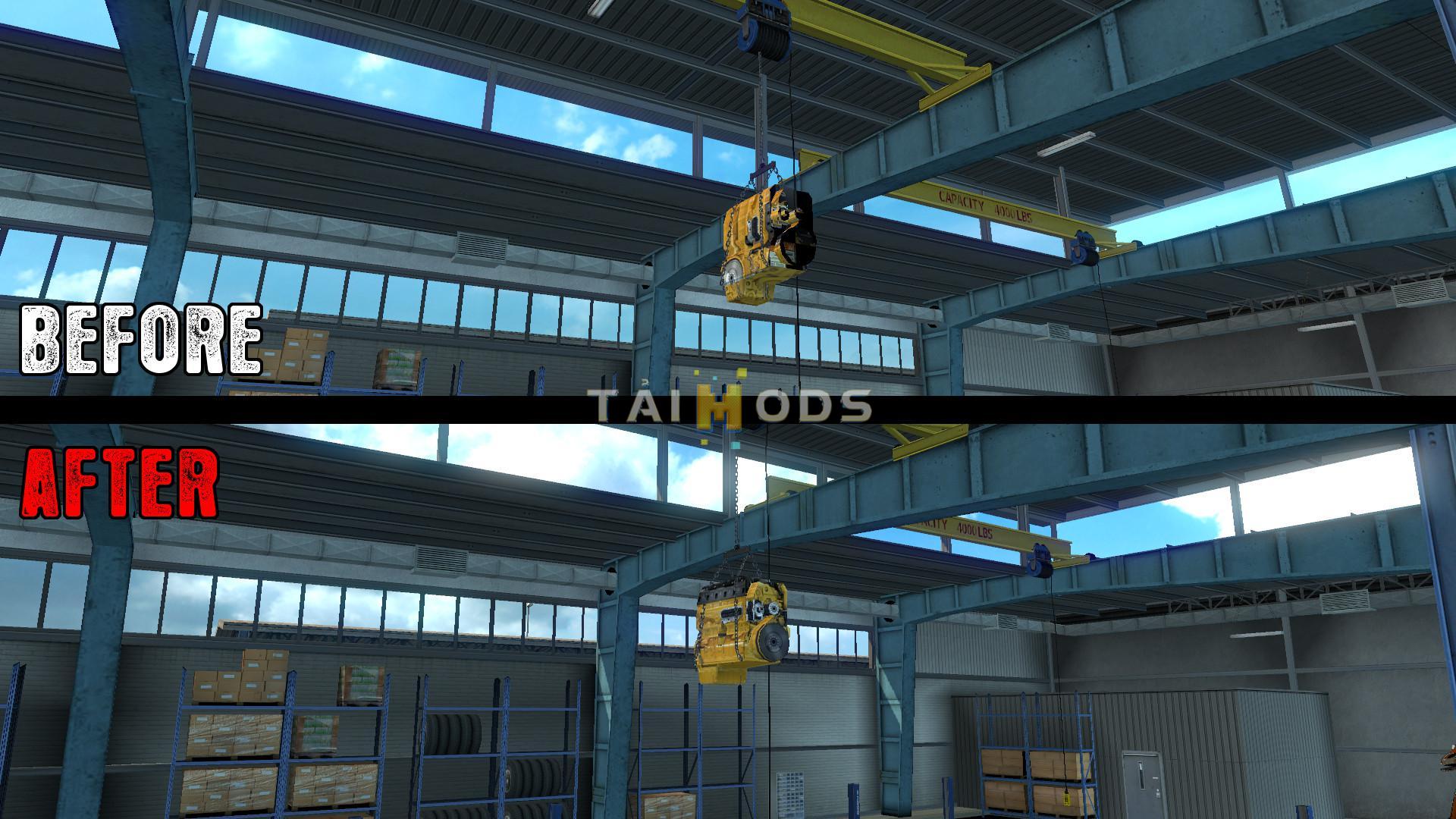ETS2 - Improved Big Garage V1.3 (1.36.x)