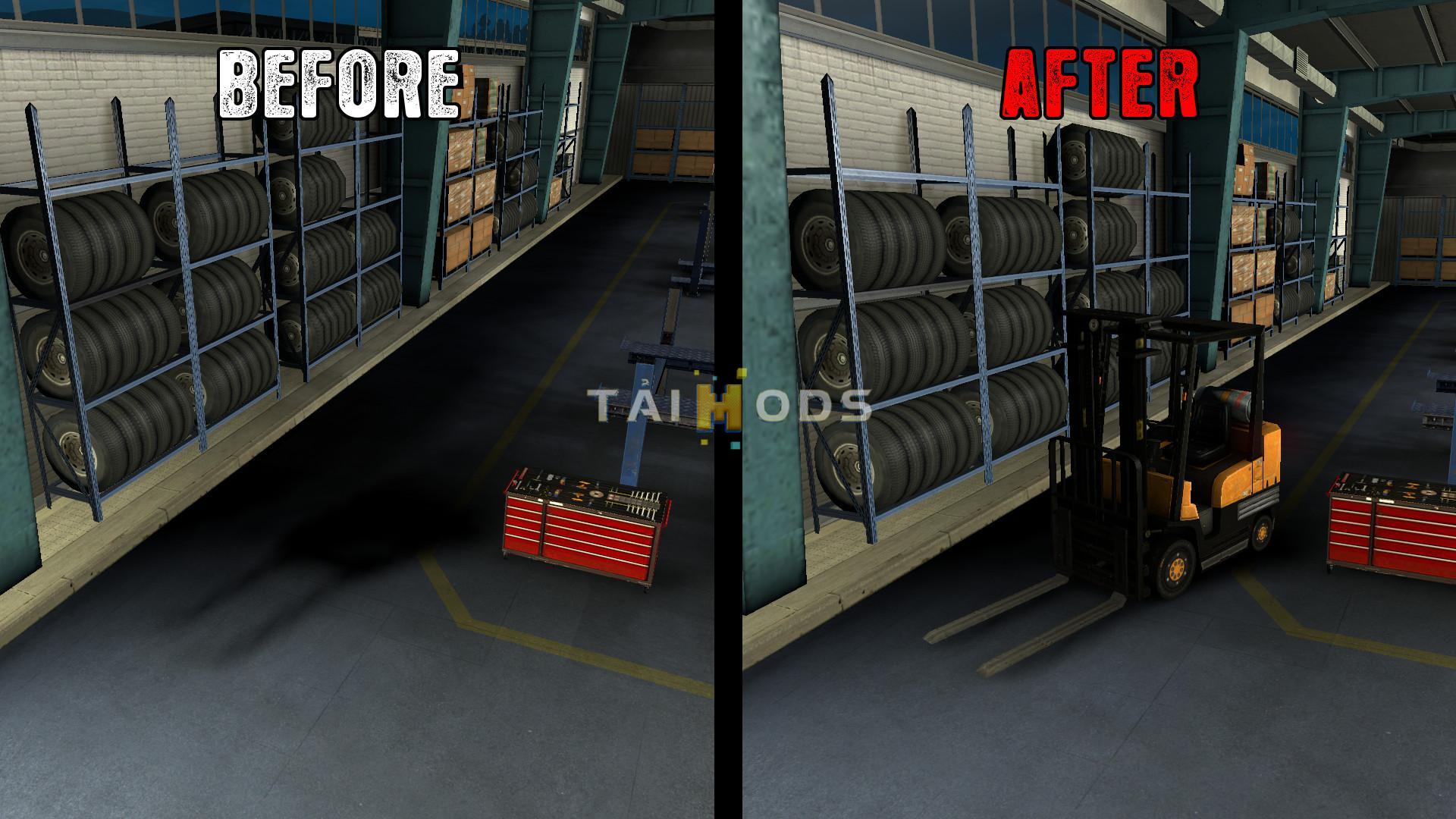 ETS2 - Improved Big Garage V1.3 (1.36.x)