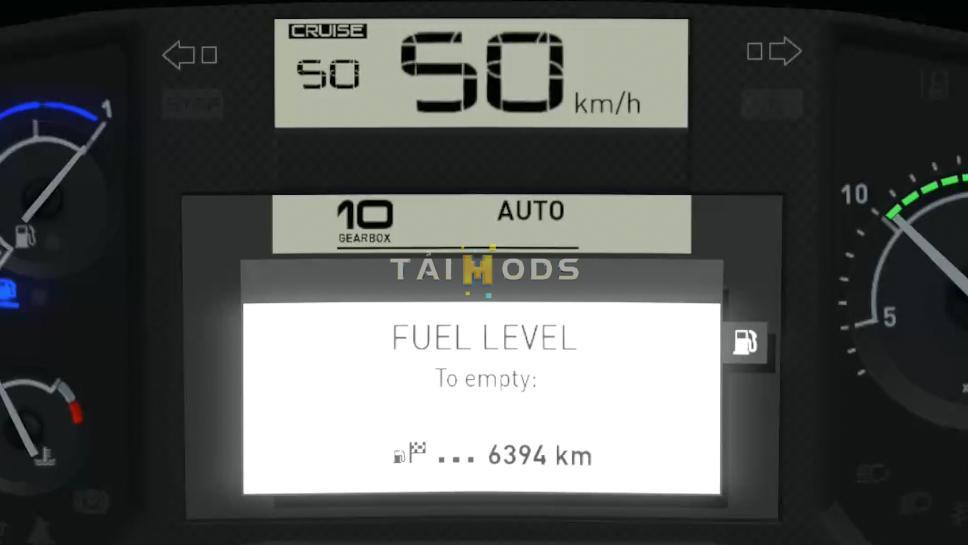 ETS2 - Renault T Realistic Dashboard Computer V1.0 (1.35.X)