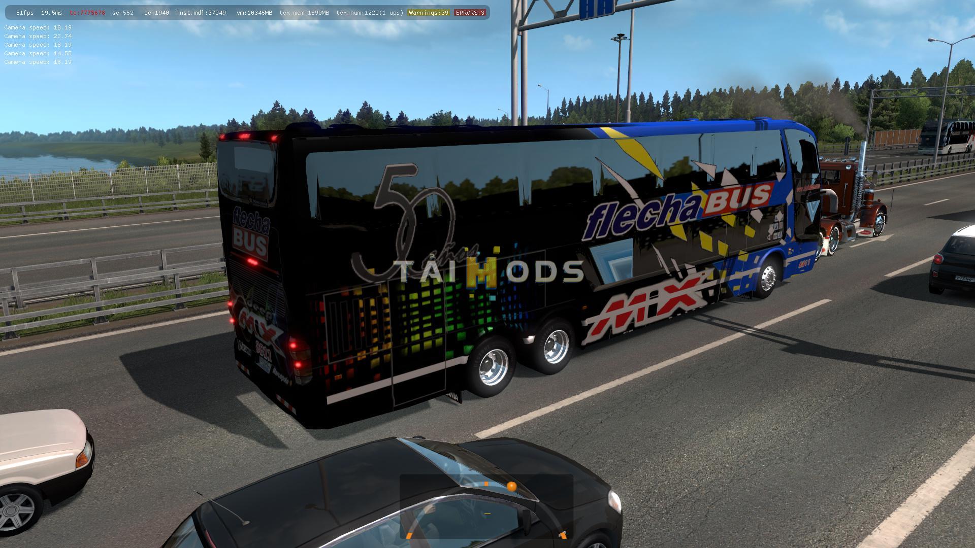 ETS2 - Buses of Argentinean Companies in Traffic Mod (1.35.X)