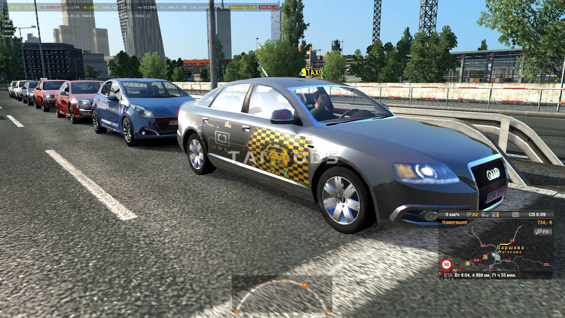 ETS2 - Taxi Traffic Pack V1.0 (1.35.X)