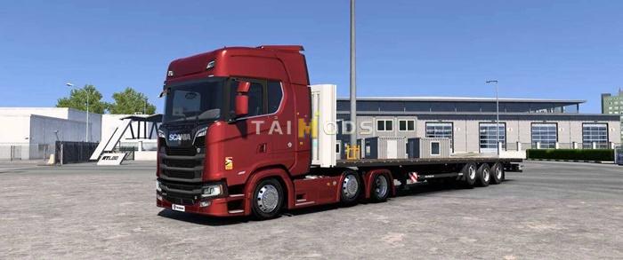 MOD ETS2 – Phụ Tùng ETS2 - Low Deck Chassis Addon for Eugene Scania NG Fix V1.7 (1.54.x)