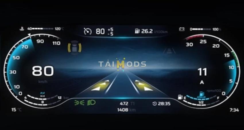 ETS2 - Iveco S-Way Improved Dashboard V1.56 (1.56.x)