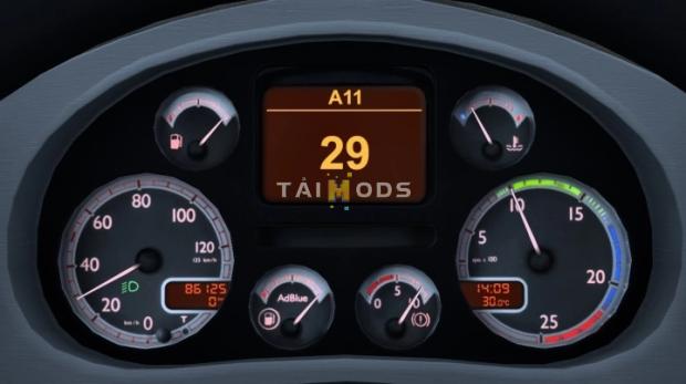 MOD ETS2 – Phụ Tùng ETS2 - DAF XF105 Dashboard V1.3 (1.46.x)