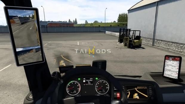 MOD ETS2 – Phụ Tùng ETS2 - Mirror Cam All Truck v1.46.1 (1.46.x)