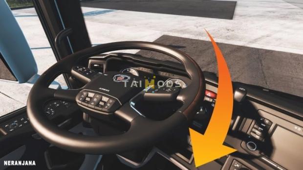 ETS2 - Animated Steering, Pedals & Custom Dashboard V1.2 (1.46.x)
