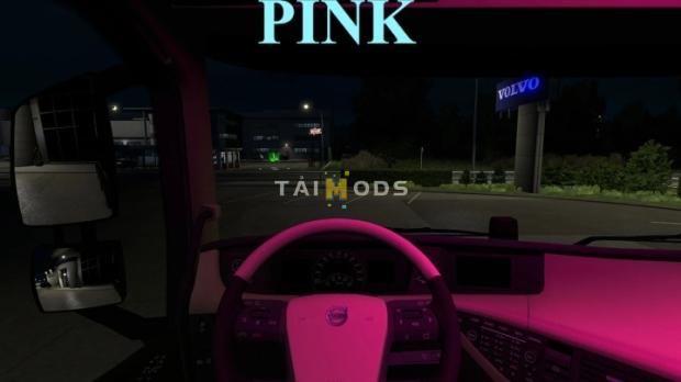 MOD ETS2 – Phụ Tùng ETS2 - Interior Cabin Lights V3.2 (1.45.x)