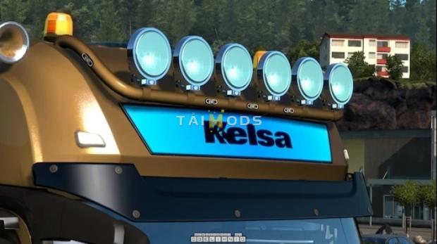 MOD ETS2 – Phụ Tùng ETS2 - Kelsa Light Bars for MB Actros MP3 & MP4 v1.3 (1.45.x)