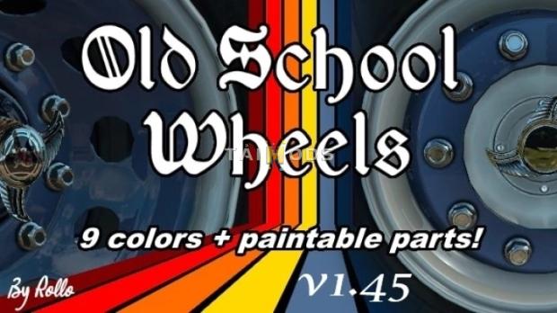 MOD ETS2 – Phụ Tùng ETS2 - Old School Wheels (1.45.x)