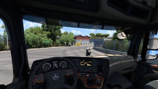 ETS2 - Transparent Default Sunvisors V1.0 (1.43.x)