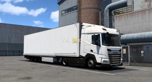 MOD ETS2 – Phụ Tùng ETS2 - Low Deck Chassis Addon for DAF 2021 V1.2 (1.43.x)