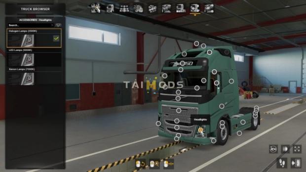 ETS2 - Headlight Options (Led + Xenon) Update 3 (1.43.x)