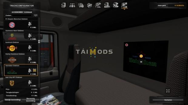 ETS2 - Interior Light Emblems V8.5 (1.43.x)