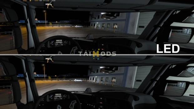 ETS2 - Headlight Options (Led+Xenon) for New Light System (1.42.x)