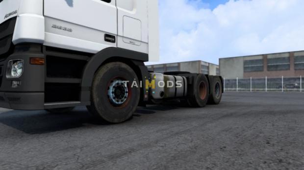 MOD ETS2 – Phụ Tùng ETS2 - Added Second Fuel Tank for MB Actros MP3 V1.0 (1.42.x)