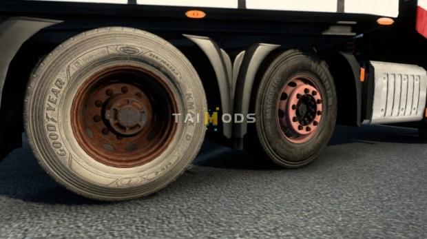 ETS2 - Dirt Tires and Rims Pack V1.01w (1.42.x)