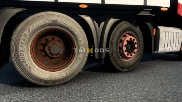 MOD ETS2 – Phụ Tùng ETS2 - Dirt Tires and Rims Pack V1.0 (1.42.x)