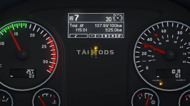 MOD ETS2 – Phụ Tùng ETS2 - MAN TGX Euro 6 Realistic Dashboard Computer (1.42.x)