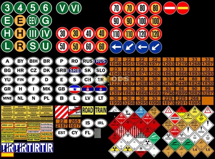MOD ETS2 – Phụ Tùng ETS2 - Signs On Your Truck V1.1.5.93 (1.41.x)