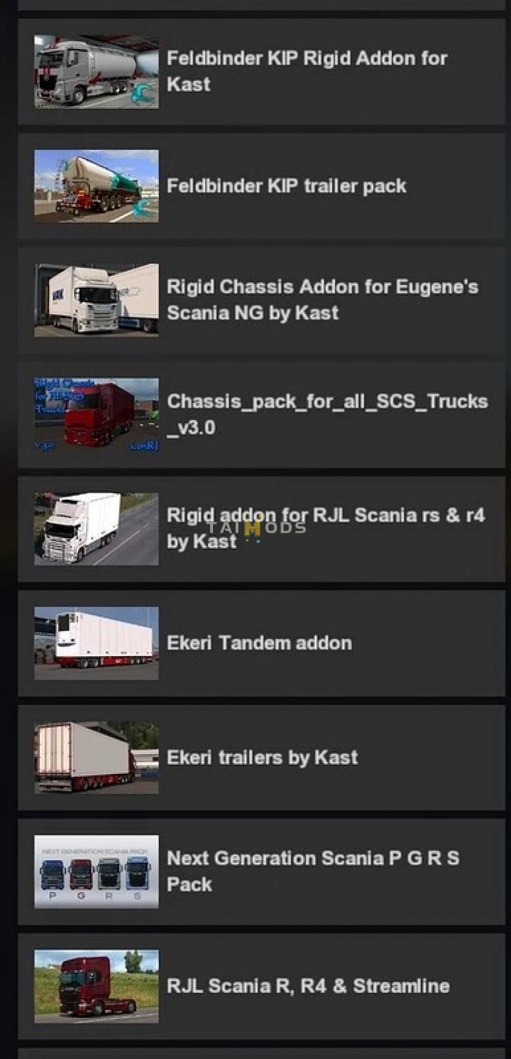 ETS2 - Feldbinder KIP Rigid Addon for Tandem Addon V1.6.1 (1.41.x)